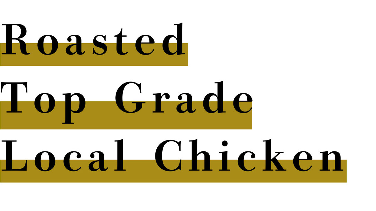 Roasted top grade local chicken